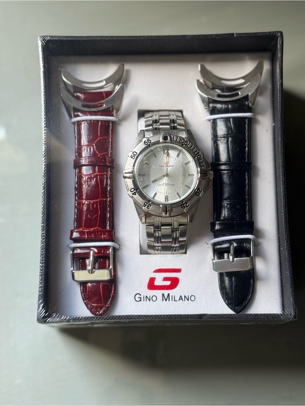 Milano Black Box with Red Logo Gino Milano